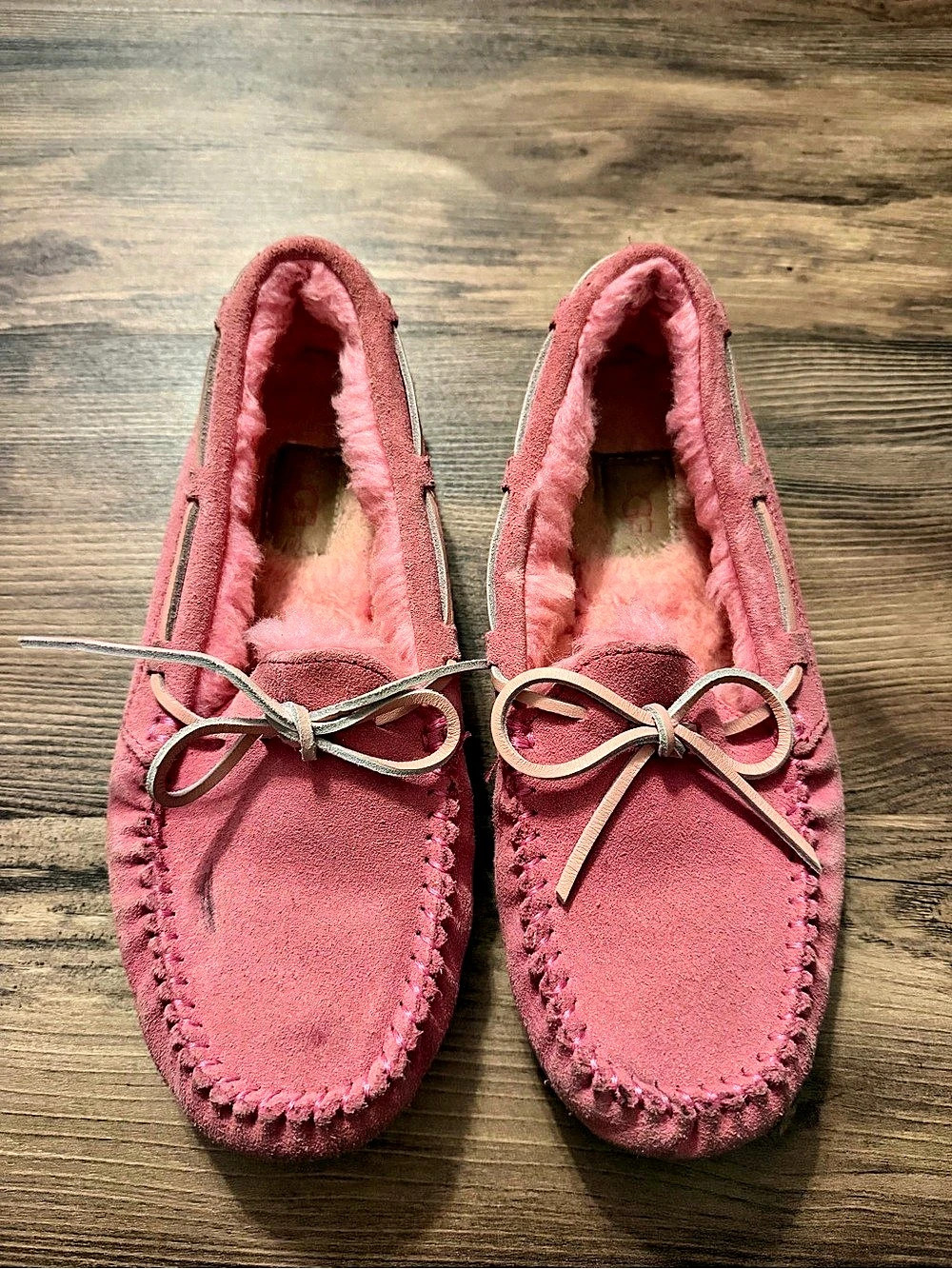 UGG Dakota Moccasin Slipper Pink Bow Slippers